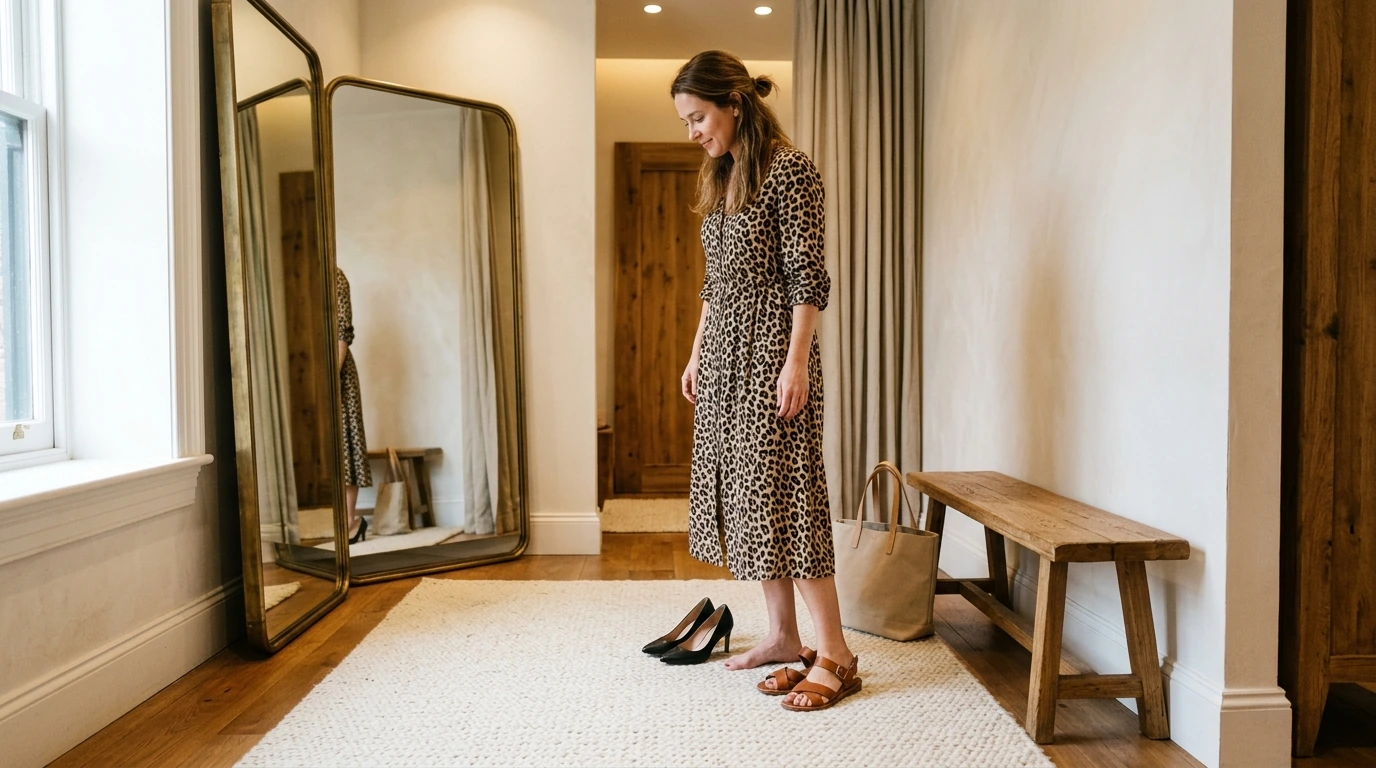 Best Shoe Colors to Wear With a Leopard Print Dress